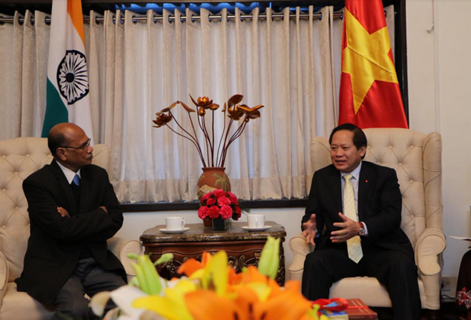 cong bo hai mau tem phat hanh chung viet nam an do tai new delhi