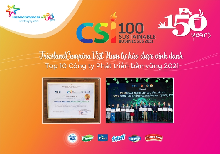 Phát triển bền vững – Kim chỉ nam đi đến thành công của FrieslandCampina Việt Nam Phát triển bền vững – Kim chỉ nam đi đến thành công của FrieslandCampina Việt Nam