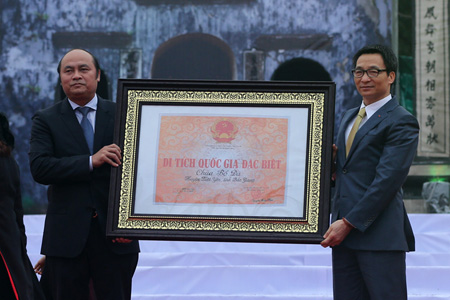 chua bo da don bang xep hang di tich quoc gia dac biet