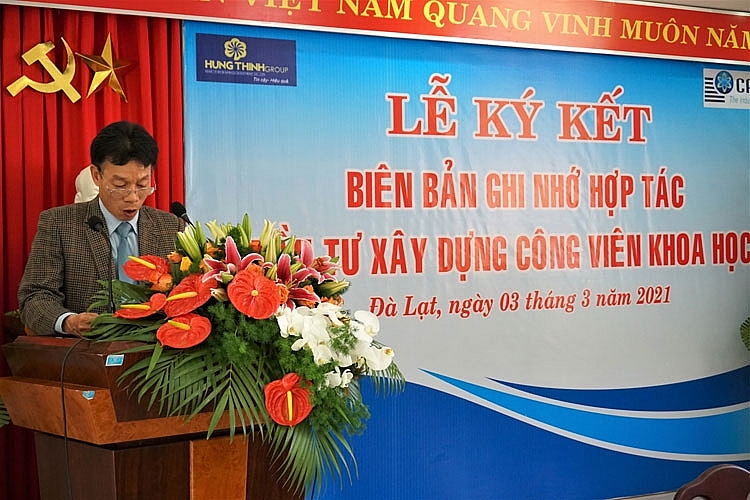 Ký kết Biên bản ghi nhớ về hợp tác đầu tư dự án công viên khoa học