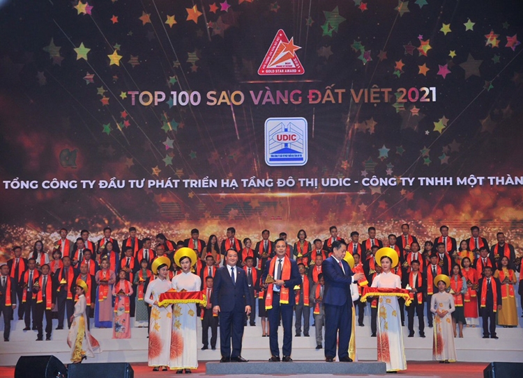 UDIC được bình chọn và đoạt Danh hiệu TOP 100 Giải thưởng Sao Vàng đất Việt năm 2021 UDIC được bình chọn và đoạt Danh hiệu TOP 100 Giải thưởng Sao Vàng đất Việt năm 2021