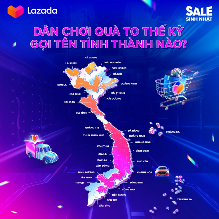 Lazada “Sinh nhật thế kỷ” 10 tuổi hàng triệu người dùng Việt nhận quà khủng