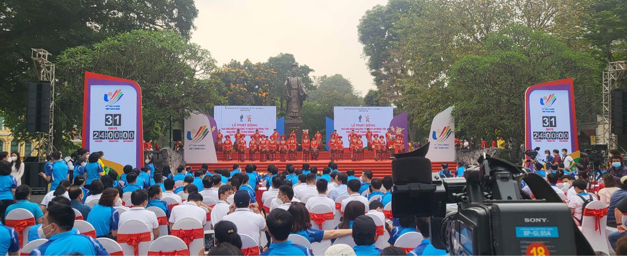 Hà Nội tổ chức Lễ phát động đếm ngược 31 ngày hướng tới SEA Games 31 - Ảnh 1. Hà Nội tổ chức Lễ phát động đếm ngược 31 ngày hướng tới SEA Games 31 - Ảnh 1.