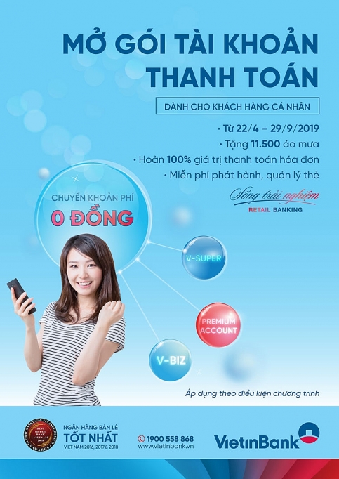 tan huong uu dai ngap tran voi goi tai khoan thanh toan vietinbank