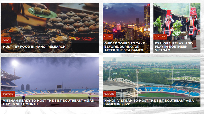 Phát hành chuyên trang quảng bá du lịch Việt Nam dịp SEA Games 31 -1