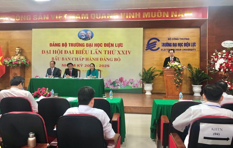 Trường Đại học Điện lực tổ chức Đại hội Đảng bộ trường khóa XXIV Trường Đại học Điện lực tổ chức Đại hội Đảng bộ trường khóa XXIV
