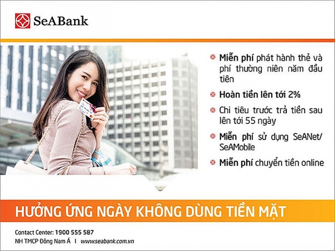 Hưởng ứng tháng không dùng tiền mặt với các ưu đãi hấp dẫn tại SeABank huong ung thang khong dung tien mat voi cac uu dai hap dan tai seabank