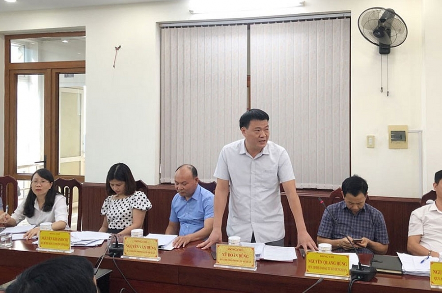 Các đại biểu phát biểu tại Hội nghị 5523 hai phong 2