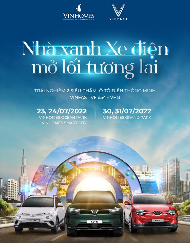 Vinhomes và VinFast tổ chức trải nghiệm bộ đôi “Nhà xanh – xe điện” tại Hà Nội và TP.HCM Vinhomes và VinFast tổ chức trải nghiệm bộ đôi “Nhà xanh – xe điện” tại Hà Nội và TP.HCM