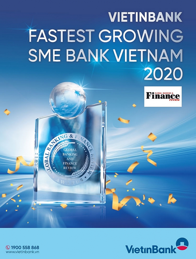 vietinbank nhan giai ngan hang sme phat trien nhanh nhat viet nam 2020