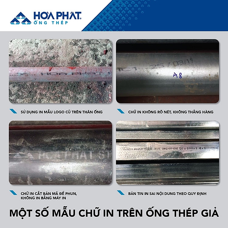 Nhận diện sản phẩm Ống thép Hòa Phát chính hãng như thế nào? Nhận diện sản phẩm Ống thép Hòa Phát chính hãng như thế nào?