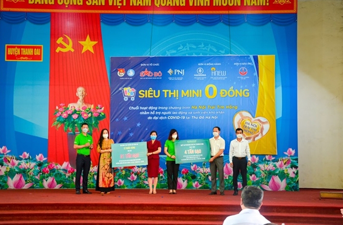 Siêu thị 0 đồng huyện Thanh Oai và Phú Xuyên: Sẻ chia yêu thương, nhân đôi hạnh phúc
