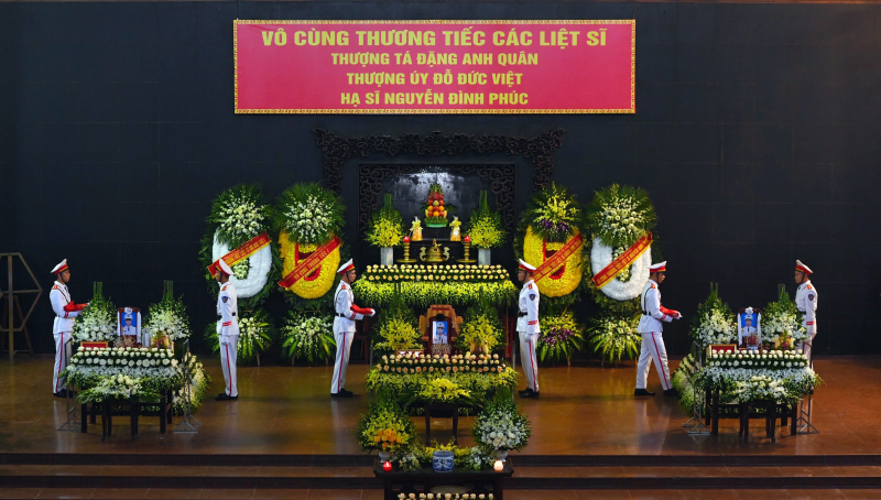 Tổ chức trọng thể Lễ tang 3 liệt sỹ Công an hy sinh khi chữa cháy -0