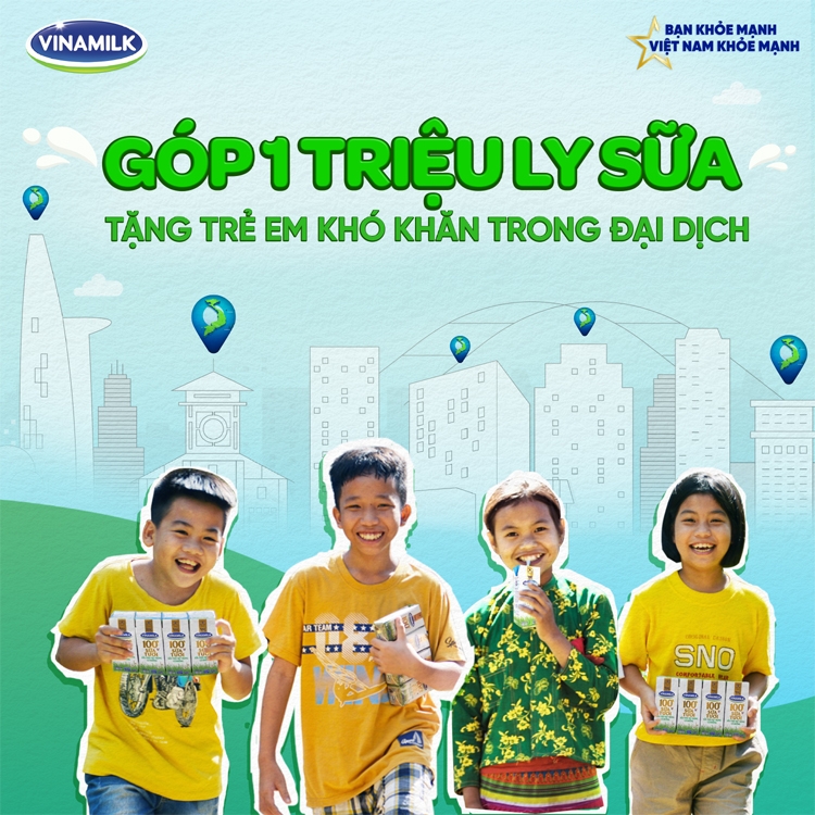 Cùng góp điểm xanh, cho Việt Nam khỏe mạnh – Hoạt động của Vinamilk để mang1 triệu ly sữa cho trẻ em khó khăn Cùng góp điểm xanh, cho Việt Nam khỏe mạnh – Hoạt động của Vinamilk để mang1 triệu ly sữa cho trẻ em khó khăn