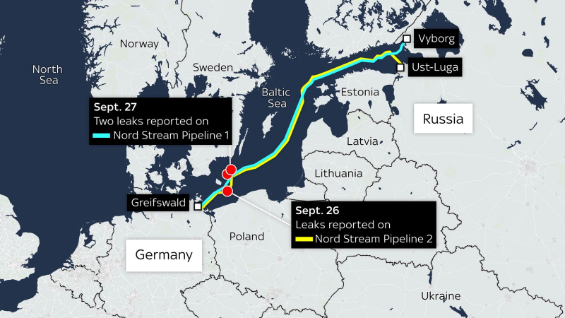 Lại phát hiện thêm điểm rò rỉ thứ 4 trên đường ống Nord Stream -0