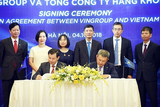 vietnam airlines vingroup ky thoa thuan hop tac