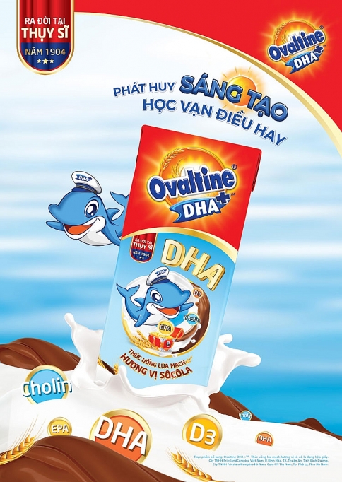 Ovaltine lần đầu tiên ra mắt sản phẩm ca cao lúa mạch có chứa DHA ovaltine lan dau tien ra mat san pham ca cao lua mach co chua dha