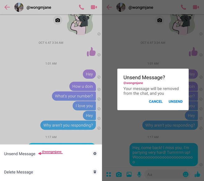 Facebook sắp bổ sung tính năng "thu hồi" tin nhắn cho Messenger facebook sap bo sung tinh nang thu hoi tin nhan cho messenger