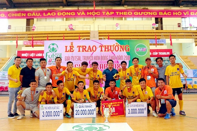 Khí Cà Mau bảo vệ thành công ngôi vô địch giải Futsal Truyền hình Đồng Tháp 2018 khi ca mau bao ve thanh cong ngoi vo dich giai futsal truyen hinh dong thap 2018