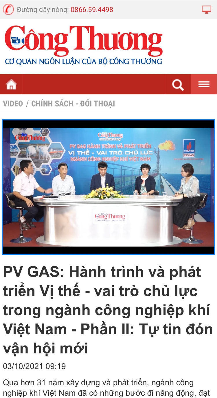 PV GAS phát huy vai trò chủ lực trong ngành công nghiệp Khí Việt Nam