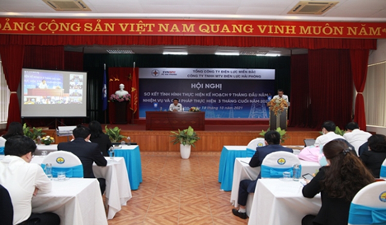 PC Hải Phòng: Hội nghị sơ kết công tác sản xuất kinh doanh 9 tháng năm 2021