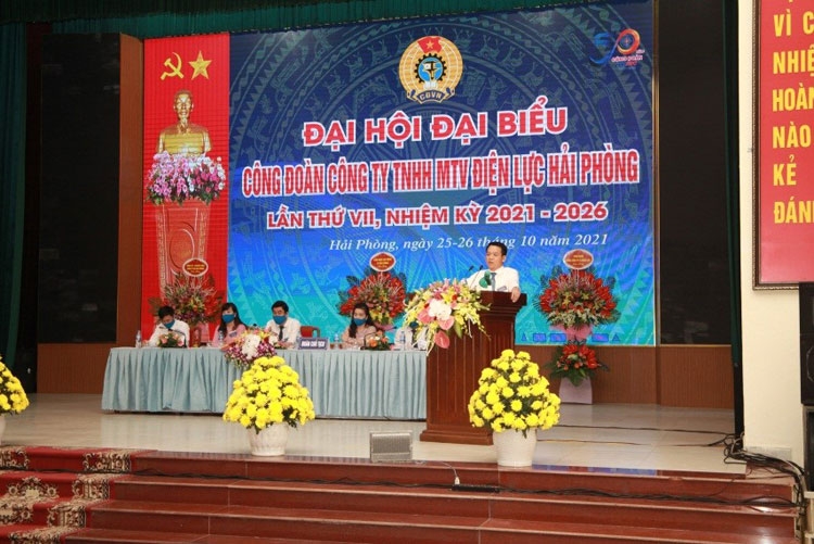 Đại Công đoàn Công ty Điện lực Hải Phòng thành công tốt đẹp Đại Công đoàn Công ty Điện lực Hải Phòng thành công tốt đẹp