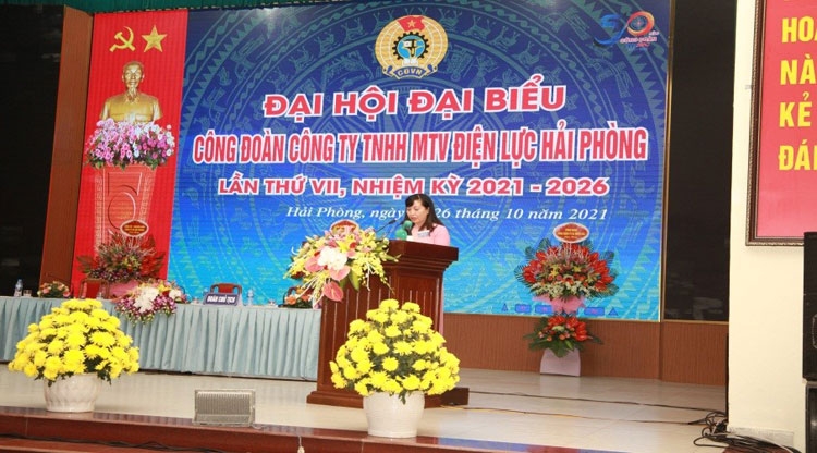 Đại Công đoàn Công ty Điện lực Hải Phòng thành công tốt đẹp Đại Công đoàn Công ty Điện lực Hải Phòng thành công tốt đẹp