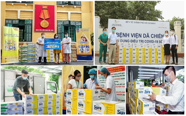 Vinamilk Sure Prevent Gold tri ân bác sỹ tuyến đầu, những “vùng xanh hy vọng” trong đại dịch Vinamilk Sure Prevent Gold tri ân bác sỹ tuyến đầu, những “vùng xanh hy vọng” trong đại dịch