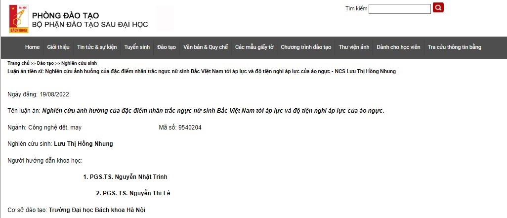 Từ luận án tiến sĩ về áp lực áo ngực nghĩ về thói quen mạt sát