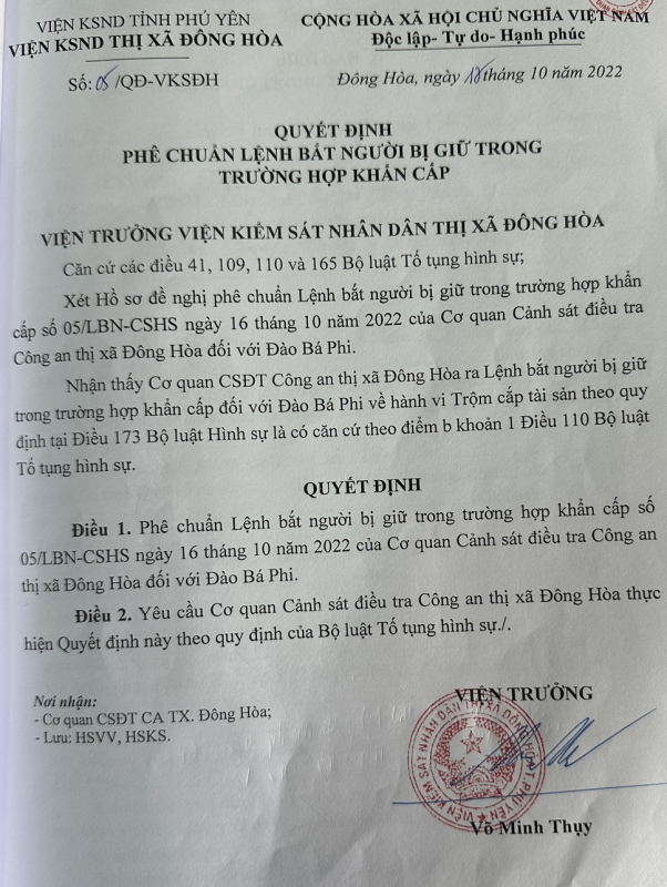 Công an tỉnh Phú Yên thông tin vụ việc đối tượng tự sát khi đang tạm giữ hình sự -0