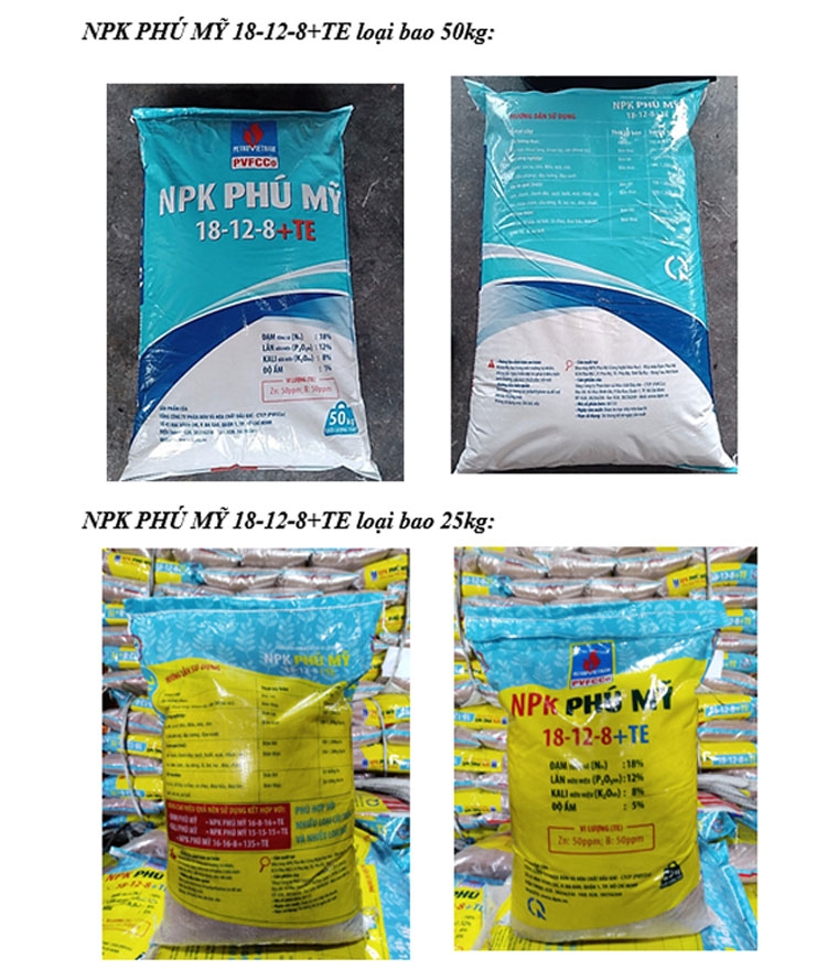 NPK Phú Mỹ ra mắt dòng công thức mới NPK Phú Mỹ 18-12-8+TE và 18-10-8+8S+TE NPK Phú Mỹ ra mắt dòng công thức mới NPK Phú Mỹ 18-12-8+TE và 18-10-8+8S+TE