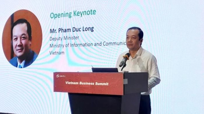 Đại diện Bộ Thông tin và Truyền thông phát biểu tại Hội nghị. 