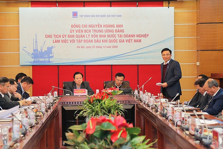Chủ tịch UBQLVNN Nguyễn Hoàng Anh: Tiếp tục đồng hành cùng Petrovietnam tập trung, quyết liệt xử lý những vướng mắc