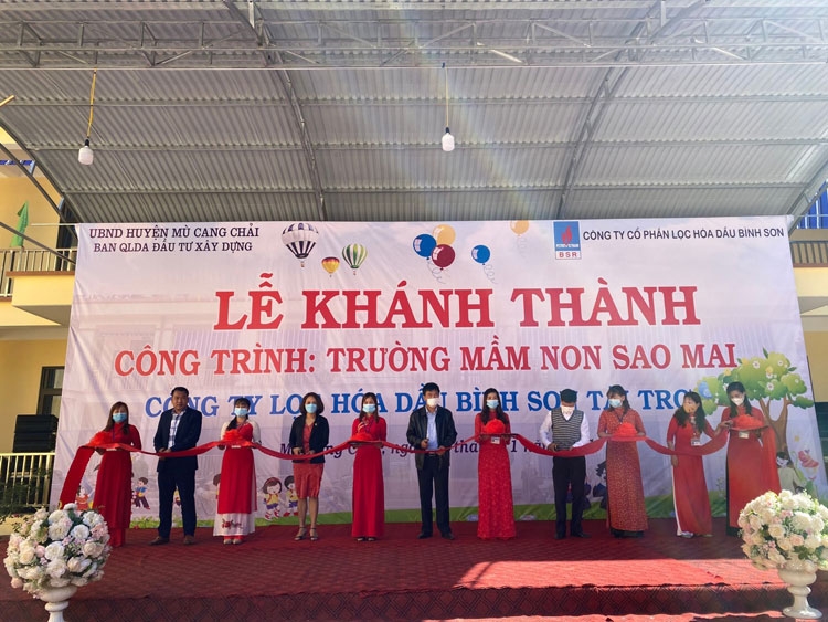 Khánh thành Trường Mầm non Sao Mai (Yên Bái) do BSR tài trợ Khánh thành Trường Mầm non Sao Mai (Yên Bái) do BSR tài trợ