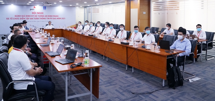 PV GAS đánh giá hệ thống an ninh mạng và diễn tập an toàn thông tin năm 2021