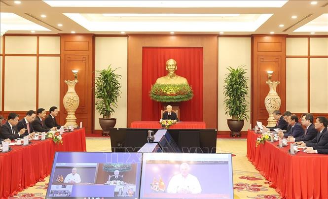 Tổng Bí thư Nguyễn Phú Trọng điện đàm với Bí thư thứ nhất Đảng Cộng sản Cuba, Chủ tịch nước Cộng hòa Cuba - Ảnh 2. Tổng Bí thư Nguyễn Phú Trọng điện đàm với Bí thư thứ nhất Đảng Cộng sản Cuba, Chủ tịch nước Cộng hòa Cuba - Ảnh 2.