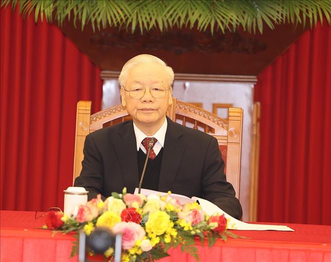 Tổng Bí thư Nguyễn Phú Trọng điện đàm với Bí thư thứ nhất Đảng Cộng sản Cuba, Chủ tịch nước Cộng hòa Cuba - Ảnh 1. Tổng Bí thư Nguyễn Phú Trọng điện đàm với Bí thư thứ nhất Đảng Cộng sản Cuba, Chủ tịch nước Cộng hòa Cuba - Ảnh 1.