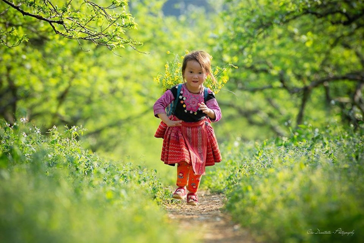 xuan cung tre em vung cao