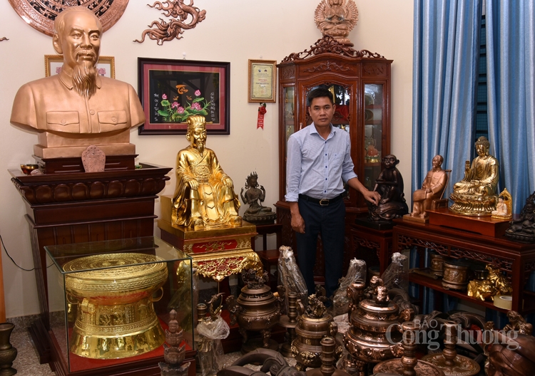 Nghệ nhân đúc đồng Vũ Duy Điệp: Kết hợp tinh hoa nghề với khoa học công nghệ nghe nhan duc dong vu duy diep ket hop tinh hoa nghe voi khoa hoc cong nghe