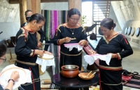 Giao lưu văn hóa thổ cẩm Ê Đê và batik của Indonesia