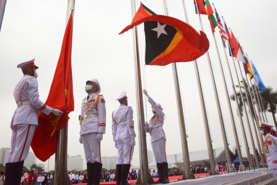 Trang trọng tổ chức Lễ thượng cờ SEA Games 31 Trang trọng tổ chức Lễ thượng cờ SEA Games 31