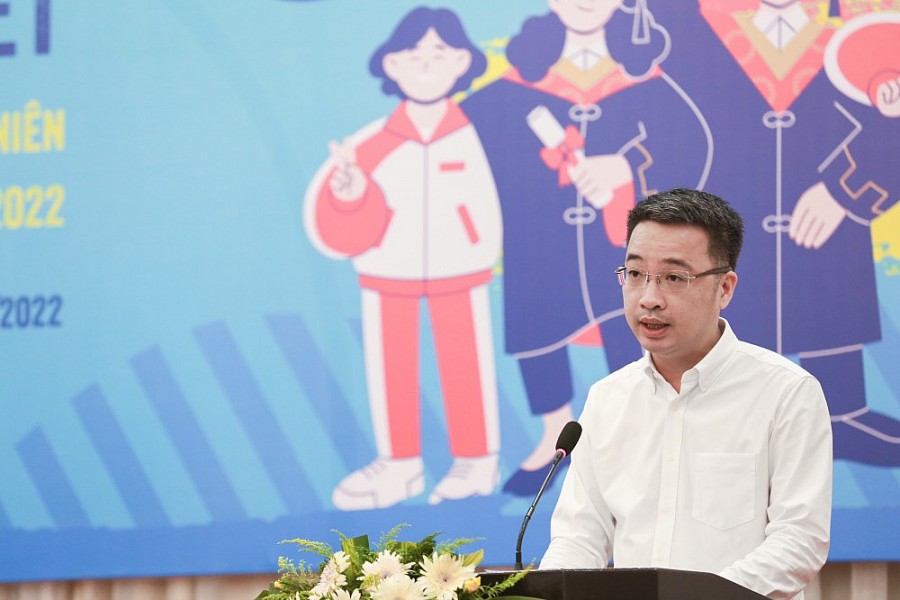 Ông Nguyễn Tường Lâm, Bí thư Trung ương Đoàn TNCS Hồ Chí Minh phát biểu tại Hội thảo Ông Nguyễn Tường Lâm, Bí thư Trung ương Đoàn TNCS Hồ Chí Minh phát biểu tại Hội thảo