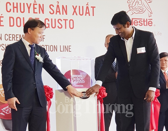 khanh thanh day chuyen san xuat vien nen nescafe dolce gusto