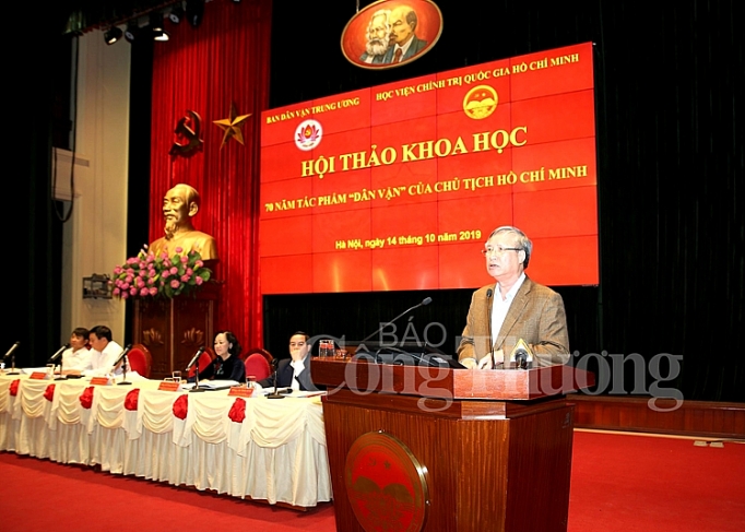 Tiếp tục nhân rộng giá trị tác phẩm Dân vận của Chủ tịch Hồ Chí Minh tiep tuc nhan rong gia tri tac pham dan van cua chu tich ho chi minh