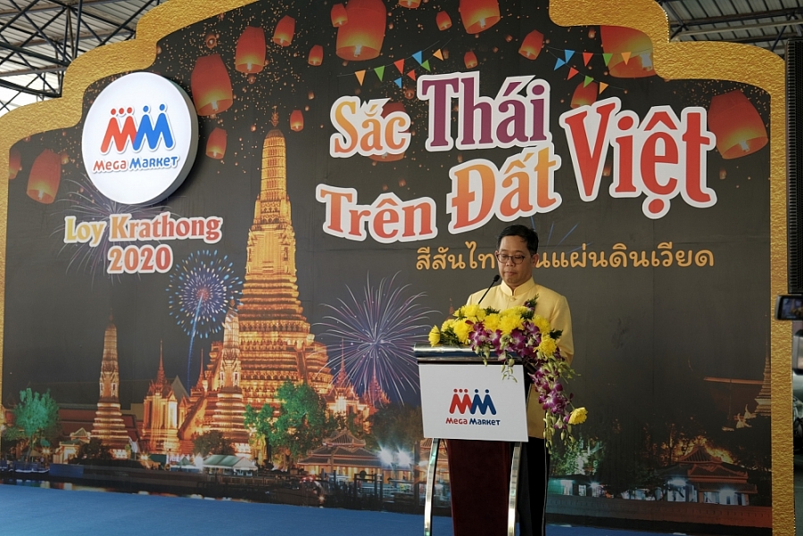 Tổng Lãnh sự Vương Quốc Thái Lan, ông Apirat Sugondhabhirom phát biểu tại sự kiện 1300-ngai-apirat-sugondhabhirom-tyng-lanh-sy-thai-lan-tyi-hcm-phat-biyu-tyi-sy-kiyn