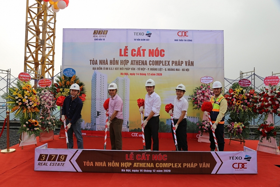 Cất nóc dự án Athena Complex Pháp Vân cat-noc-du-an-athena-complex-phap-van