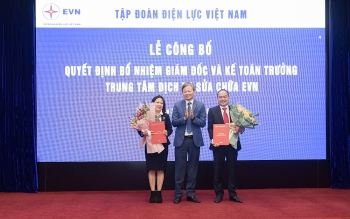 Công bố quyết định bổ nhiệm Giám đốc và Kế toán trưởng Trung tâm Dịch vụ sửa chữa EVN