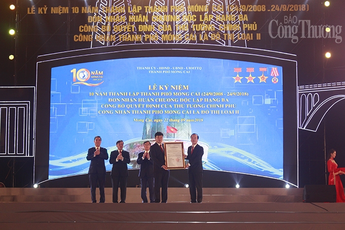 Thành phố Móng Cái được công nhận là đô thị loại II thanh pho mong cai duoc cong nhan la do thi loai ii
