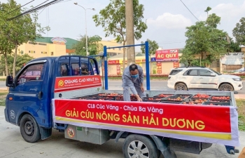 Chùa Ba Vàng giúp đỡ bà con Hải Dương tiêu thụ nông sản