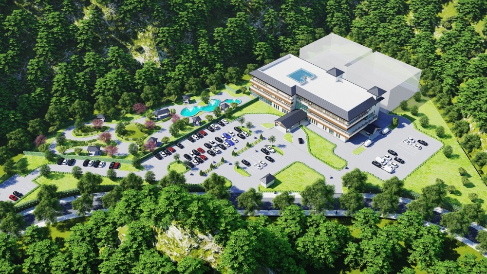 Phối cảnh dự kiến hạng mục Bệnh viện trong GĐ 2 dự án Yoko Onsen Phối cảnh dự kiến hạng mục Bệnh viện trong GĐ 2 dự án Yoko Onsen